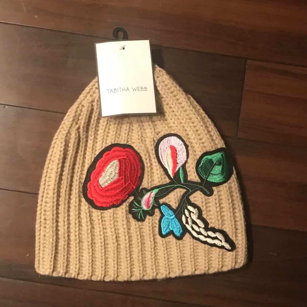 Tabitha Webb Hat with Floral Appliqué